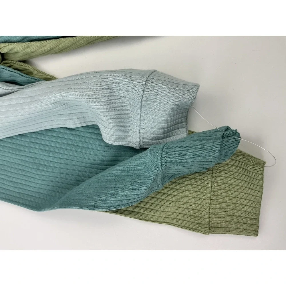 NWT Cloud Island Baby Ribbed Pants 3-Pack 12M Blue‎ Green Leggings Neutral